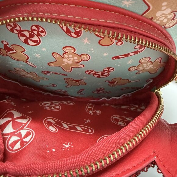 Disney Parks Loungefly Peppermint Gingerbread Candy Cane Mini Backpack Holiday main image 5